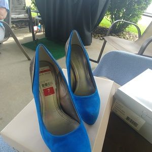 BCBGeneration Shoes - BCBG max azria Paeyton blue suede high heel pumps BCBGeneration Shoes - BCBG max azria Paeyton blue suede high heel pumps